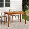 vidaXL Tavolo da Giardino 110x55x67 cm Legno Massello d'Acacia vidaXL