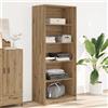 vidaXL Armadio Bianco 30x50x200 cm in Legno Multistrato mobile portaoggetti vidaXL