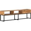 vidaXL Mobile Porta TV 160x30x45 cm in Legno Massello di Acacia vidaXL