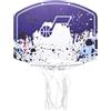Wilson Mini Canestro da Basket NBA Team Utah Jazz, In Plastica da Appendere alla Porta, Gioca Ovunque, Viola