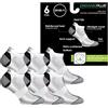 GSA OrganicPlus[+] Calzini da uomo in cotone comfort con imbottitura e supporto - Filato di cotone biologico sostenibile ed ecologico - Tallone e punte rinforzati - Calzini da uomo corti
