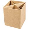 Rayher Portapenne Cartapesta, Fsc Recycled 100%, 8X8X10Cm, Con Scomparti, 67215000