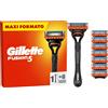 Gillette Rasoio Barba Manuale 8 Lamette Fusion 5 LAMETTE DA BARBA Di Ricambio a 5 Lame e
