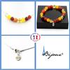A Bijoux Pietre E Minerali. Set Gioielli Bracciale Collana Perle Agata Striata + AGAT