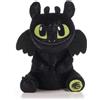 Dragons Peluche Sdentato Toothless Furia Buia seduto 28 cm alta qualità età 0+