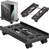 SPORWAY CPU Holder Cart: Supporto per PC Con 4 Ruote, Regolabile, Carrello Porta