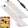 Idudu 2 pezzi Lampada per Piante, 270 LEDs Full Spectrum lampade LED Coltivazione, Lam