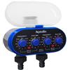 Aqualin Timer Irrigazione 2 Zone Valvola Sfera Automatico Elettronico Giardino Tubi