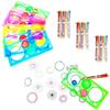 JZK 10 x Spirografo per Bambini Mandala + 10 Penne Colorate a Sfera per Giocatto