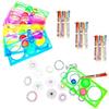 JZK 10 x Spirografo per Bambini Mandala + 10 Penne Colorate a Sfera per Giocatto