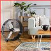 Zephir Ventilatore Industriale da Pavimento Terra Alta Potenza con Ruote ZEPHIR zdm90cm