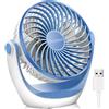 OCOOPA Ventilatore da Tavolo,Mini Ventilatore USB,con Forte Flusso d'aria e Funz