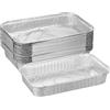 Relaxdays Vaschette in Alluminio per Barbecue, Set da 25, L x P: 31 x 21 (a2d)