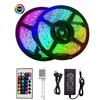 leovin Striscia LED RGB 5050 5M Kit Completo IP65 + Telecomando + Alimentatore 12V