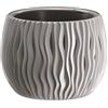 Prosperplast Sandy Sandy con vaso interno in plastica (diametro 180 mm, grigio)
