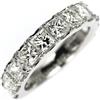 Nessuno Nuovissimo anello con diamanti taglio principessa Pt900 3,00 ct D-H VVS2-VS2 ...