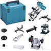 MAKITA 18v BATTERIA MULTIFUNZIONE FRESA DRT50ZJX2 senza Batteria e caricatore