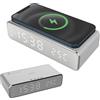 Techmade Sveglia Digitale Ricarica Wireless Allarme Timer Display LED
