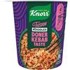 Knorr Fusion Noodles Doner Kebab, Noodles Istantanei Etnici, Pronti in 4 Minuti, Sapore Kebab Speziato con Salsa Piccante - 80 gr
