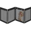 Relaxdays Cancelletto di Sicurezza per Cani e Gatti, Barriera Autoportante, Recinzione per Scale, 60 x 204 cm, Nero