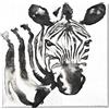 HOMEMANIA Quadro Zebra - Animali - per Soggiorno, Camera - Multicolore in Poliestere, Legno, 60 x 3 x 60 cm