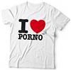 NAUGHTY BUNNY T-SHIRT I LOVE PORNO XL WHITE