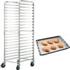 Uimoso Scaffale commerciale in alluminio per 20 teglie da forno