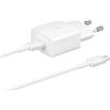 Samsung EP-T1510X Caricatore da 15W, Porta USB-C (con Cavo), white