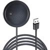 Fyvadio Microfono USB, Microfono per Computer da Tavolo, Microfono da Conferenza