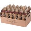 QIFU Coni Portariso Matrimonio 30 fori Coni Portaconfetti con Carta Kraft Coni di