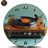 Orologio da Parete Moderno 40 cm - Design Giradischi Vintage per Casa 2D