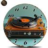 Orologio da Parete Moderno 25 cm - Design Giradischi Vintage per Casa 2D