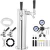 Uimoso Kit spillatore per birra con doppio rubinetto e torre S-System