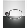 FABAS LUCE 3508-61-101 PLAFONIERA NERA IN METALLO E METACRILATO 36W 3240lm LED D