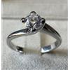 Carlo Raspagni ANELLO VALENTINO IN ORO BIANCO 18kt. SOLITARIO CON DIAMANTE NATURALE ct. 0,40