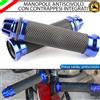 MSM MANOPOLE MANUBRIO ANTISCIVOLO BLU CON CONTRAPPESI PER KTM GS250