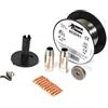 Telwin 802037 Kit Saldatura Acciaio Inossidabile Mm per Mig-Mag, 230 V, Ottone, Diametro 0.8 mm