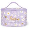 Legami - Beauty Case Hello beauty, Tema Bee, Borsa per Trucchi spaziosa, Chiusura a Zip, Tasche interne, Fascette porta Pennelli, Beauty Case da viaggio, 21x19 cm