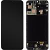 Samsung DISPLAY PER SAMSUNG GALAXY A50 SM A505 LCD TOUCH NERO FRAME PARI ORIGINALE