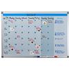 Relaxdays Whiteboard Planner, Settimanale, Lavagna Magnetica, Cancellabile, Bacheca, Portapennarelli, 60 x 90 cm, Bianca