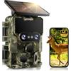 iZEEKER iG600 Fototrappola con Doppia Lente 4K 30fps 64MP, WiFi Bluetooth | Fotocamera Caccia Visione Notturna Starlight Angolo di Rilevamento 120°Tempo di Trigger 0,1s IP66