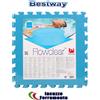 BESTWAY TAPPETO DI FONDO PER PROTEZIONE PISCINA UNIVERSALE 8 PIASTRELLE 50x50 2mq 58220