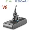12.800Mah V8 Batteria Al Litio per Aspirapolvere Dyson V8 SV10 V8Absolute Fluffy
