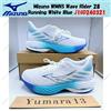 Mizuno WMNS Wave Rider 28 Running Bianco Blu J1GD240321 Taglia Donna