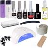 Kit Semipermanente Unghie Completo Gel Polish - Con Fornetto Led 48W + Base Gel