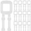 100 Pcs Fibbie Per Cinghie Polietilene Fibbia Reggette Di Reggetti