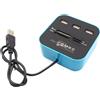 Reader e 3 porte USB Hub High External Memory Reader con USB Reader Hub