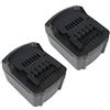 Trade-Shop 2 X batteria agli ioni di litio, 14,4 V/3000 mAh per Metabo BS RC SB SSD SSW Ula