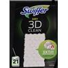 Swiffer Dry 3D Catturapolvere panni ricariche 21 panni spessi 3D x superfici