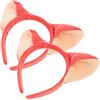 2 Pcs Orecchie Volpe Cerchietto Fasce Per Animali Adulti Fascia Cosplay Di